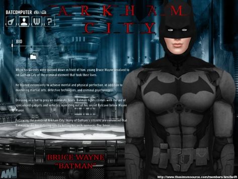 AmiSwift's Arkham Batman Sims 4 Batman, Arkham City Batman, Sims 4 Costumes, Batman Cowl, New Sims 4 Cc, Arkham Batman, Jason Todd Batman, Batman Suit, Poison Ivy Batman