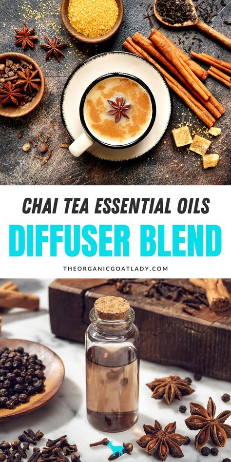 Fall is here and it's time to start diffusing those fall-scented essential oils! This Chai Tea essential oil diffuser blend is the perfect fall scent and is sure to be a favorite. Not only do they cleanse your home, but provide a soothing fall scent. Check out these amazing Chai Tea essential oil blends! Fall Scents Essential Oils, Cleanse Your Home, Cardamom Essential Oil, Tea Diffuser, Fall Essential Oils, Nutmeg Essential Oil, Fall Diffuser Blends, Clove Essential Oil, Ginger Essential Oil