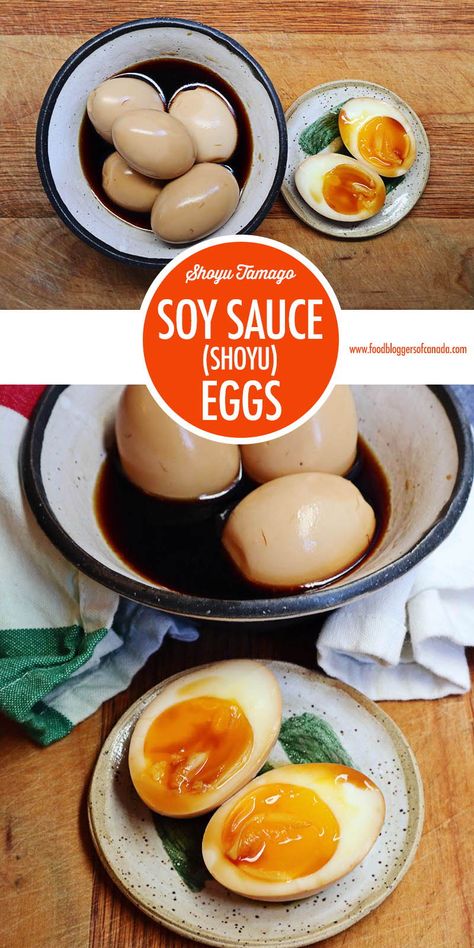 Shoyu Egg Recipe, Soy Eggs For Ramen, Shoyu Egg, Shoyu Tamago, Soy Sauce Egg, Ramen Eggs, Soy Egg, Soy Sauce Eggs, Soy Eggs