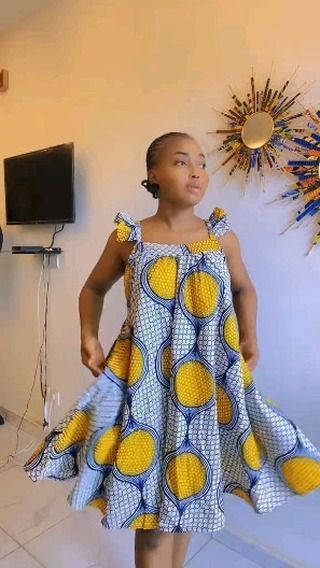 Rachel Fashion, Simple Dress Styles, 2piece Outfits, African Dresses For Kids, Best African Dresses, African Fashion Designers, Short African Dresses, African Inspired Clothing, African Print Dress Designs