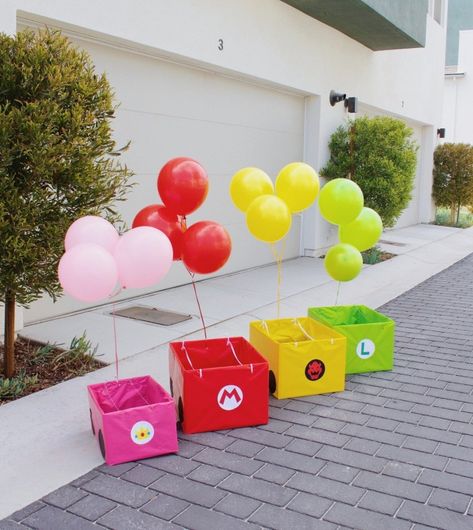 Mario Obstacle Course Party Games, Super Mario Birthday Party Ideas, Mario Birthday Party Ideas, Mario Bros Birthday Party, Super Mario Bros Birthday, Mario Party Games, Mario Brothers Birthday Party, Princess Peach Party, Mario Kart Party