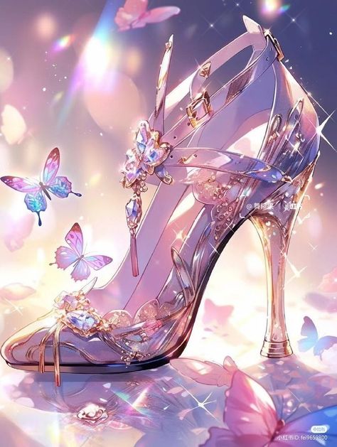 Artsy Shoes, Whimsical Shoes, Kasut Wanita, Magic Shoes, Fairy Shoes, Shoes Drawing, Anime Accessories, Fancy Shoes, Fete Anime