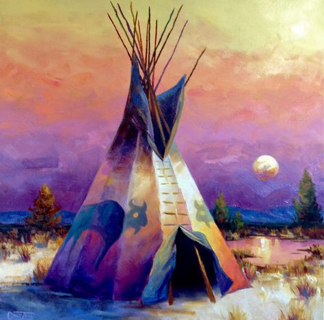 Idol Signature, Native American Teepee, Native American Paintings, Native American Pictures, Native American Artwork, West Art, Native American Design, Southwest Art, American Indian Art