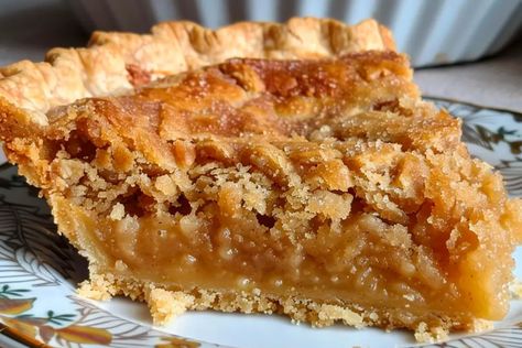 Kentucky Sawdust Pie Recipe Kentucky Sawdust Pie With Peanut Butter, Kentucky Sawdust Pie, Enchirito Recipe, Sawdust Pie, Slice Of Pie, Cream Pies, Family Look, Delicious Pies, Dessert Appetizers