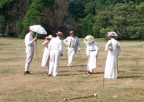 Croquet Party, Victorian Games, Daisy Buchanan, 20s Party, Fall Picnic, Picnic Theme, Lawn Party, Vintage Dance, Weather Update