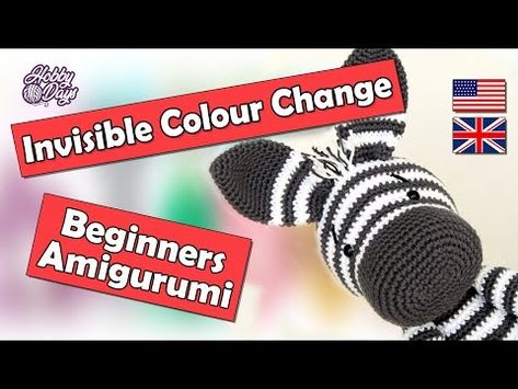 Invisible colour change - Beginners Amigurumi Crochet - YouTube Beginners Amigurumi, Change Colors In Crochet, Amigurumi For Beginners, Invisible Stitch, Crochet Youtube, Easy Tutorial, Change In, Amigurumi Crochet, Crochet Stitches