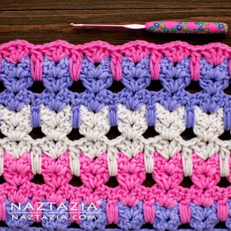 How to Crochet Cat Stitch - Naztazia ® Crochet Cat Stitch, Cat Stitch, Chat Crochet, Cat Crochet, Confection Au Crochet, Crochet Cat Pattern, Haken Baby, Crochet Simple, Quick Crochet