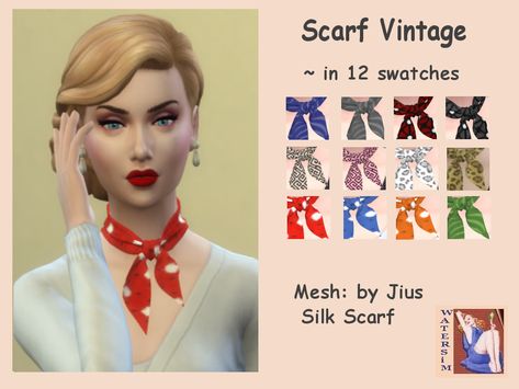 Chokers For Kids, Sims 4 Decades Challenge, Cc Hats, Sims 4 Teen, Stone Choker, Scarf Silk, New Accessories, Pretty Guardian Sailor Moon, Sims 4 Cas