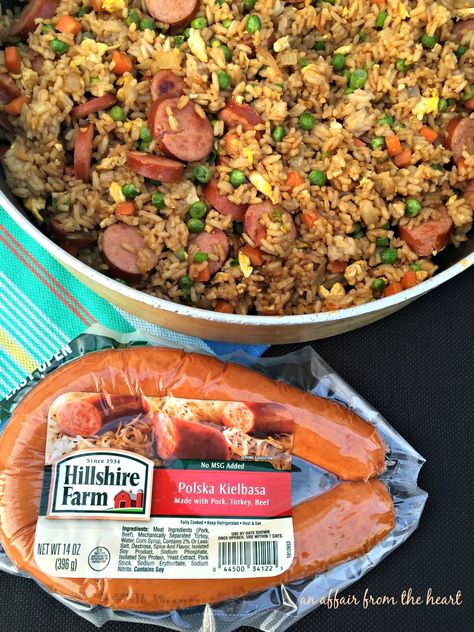 Kielbasa Fried Rice Kielbasa Recipes Rice, Potato Sheet Pan Dinner, Turkey Kielbasa Recipes, Kilbasa Sausage Recipes, Potato Sheet Pan, Kabasa Recipes, Turkey Kielbasa, Sausage Recipes For Dinner, Smoked Sausage Recipes