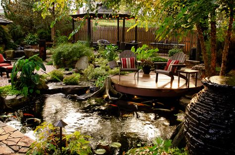 Fish Pond Restaurant, Things To Photograph, Texas Garden, Pretty Furniture, Lilly Pad, Outdoor Ponds, Pond Ideas, Pond Water Features, Construction Ideas