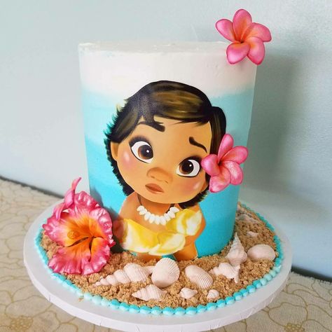 Moana Cake #AzucarByCrisol Baby Moana Birthday Cake, Moana Cake Ideas, Mohana Cake, Moana Cake Design, Baby Moana Cake, Moana Birthday Party Cake, Moana Party Decorations, Moana Birthday Cake, Moana Birthday Party Theme