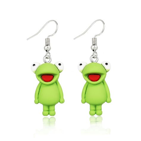 PRICES MAY VARY. 🐸【CUTE EARRINGS�】- Dainty cute frog earrings not only remain the beauty but also added a touch of delicate and lovely feel. Suitable for all Women and perfect as everyday earrings. 🐸【MATERIAL】- Decorative acrylic material is lightweight and convenient to use. Light-weight earrings. These acrylic earrings are the perfect statement pair for day and night wear, and will make you charmer and elegant, beautiful and attractive. 🐸【WIDELY APPLICABLE】- you can wear our dangle earrings Frog Earrings, Romantic Classic, Pearls Earrings, Earrings Design, Green Frog, Punk Jewelry, Heart Dangle Earrings, Animal Earrings, Vintage Material