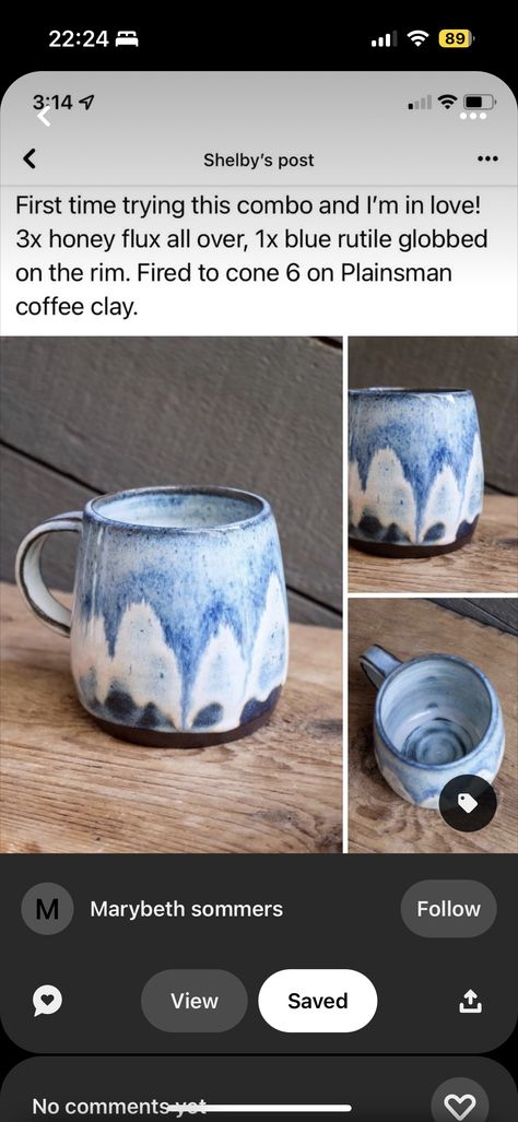 Blue Amaco Glaze Combinations, Amaco Arctic Blue Combinations, Blue Glaze Combos, Black Clay Glaze Ideas, Watercolor Glaze Ceramics, Amaco Oatmeal Glaze Combinations, Arctic Blue Glaze, Arctic Blue Glaze Combo, Amaco Potters Choice Glaze Combinations Snow