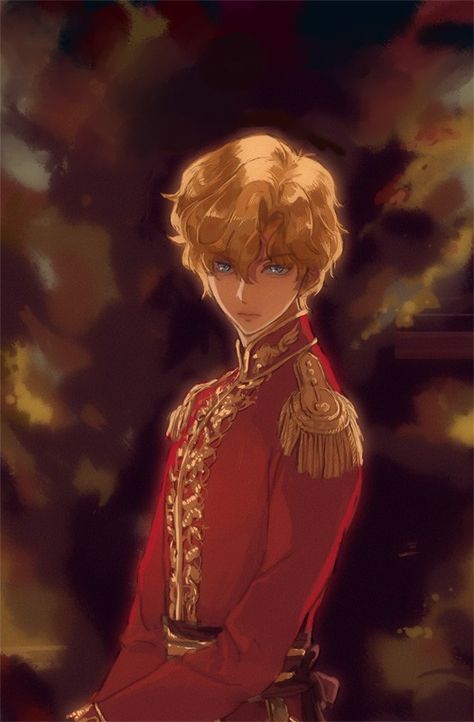 Reinhard Von Lohengramm, Red Uniform, Metropolis, Fanfiction, Prince, Blonde, Books, Red, Hair