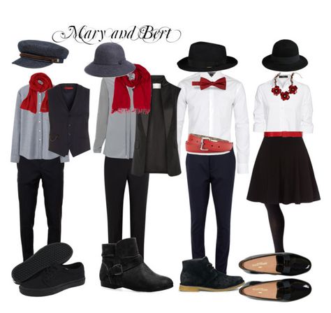 "Mary and Bert Disneybound" by haydenf on Polyvore featuring art Professional Disneybound, Bert Disneybound, Couple Disneybound, Mary Poppins And Bert, Mary Poppins Costume, Disney Character Outfits, Disney Bound Outfits Casual, Disney Bounds, Disney Clothes