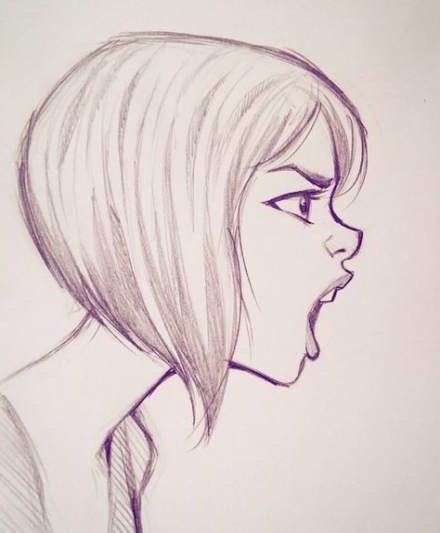 Face Profile Drawing, Side Face Drawing, Side View Of Face, Christina Lorre, Side View Drawing, Profile Drawing, Art Sketches Pencil, Face Sketch, Drawing Expressions