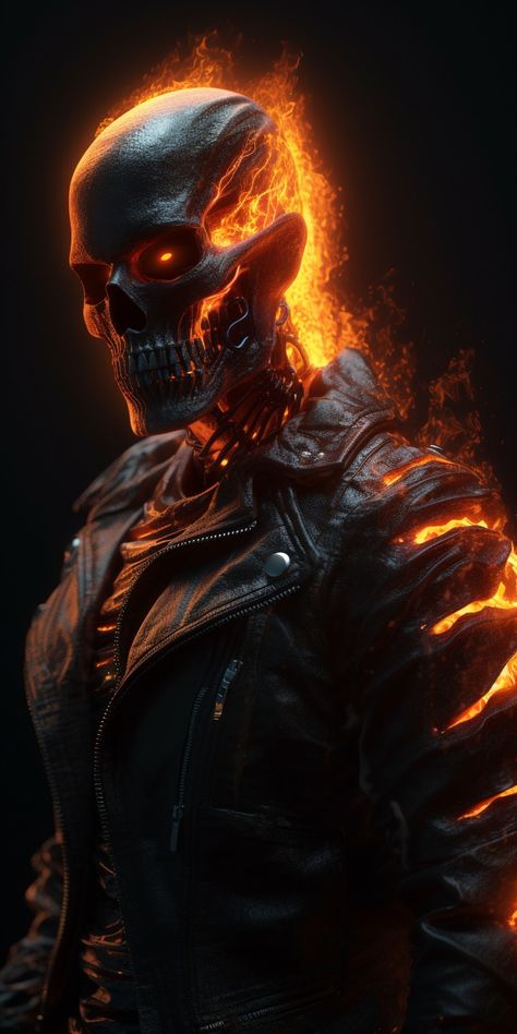 Ghost Rider HD wallpaper Ghost Rider Wallpapers, Gost Rider, Skull Wallpapers, Rider Wallpaper, Ghost Rider Pictures, Ghost Rider Wallpaper, Flaming Skull, Shopify Marketing, Skull Art Drawing