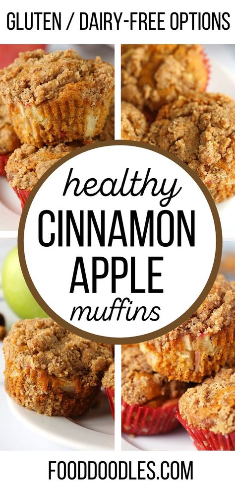 Rory Style, Bulk Breakfast, Healthy Apple Cinnamon Muffins, Gluten Free Apple Muffins, Magic Cakes, Apple Cinnamon Muffins Recipe, Yummy Muffins, Apple Muffins Healthy, Apple Oatmeal Muffins