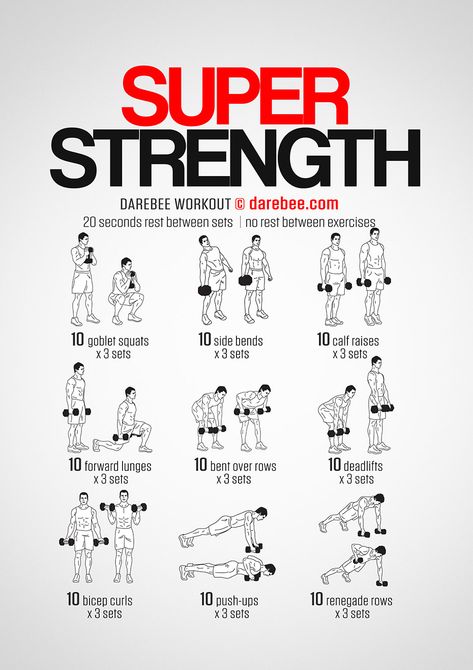 Super Strength Workout Medium Frame Body Outfits, Dumbbell Workout At Home For Men, Full Body Superset Workout Men, Strength Workout With Dumbbells, Full Body Dumbbell Superset Workout, Dumbell Superset Workout, Mens Strength Training Workouts, Explosive Leg Workout For Men, Dynamic Workout Strength Training