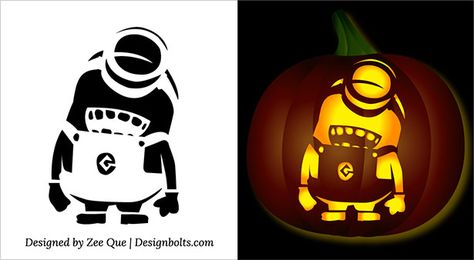 5 Free Halloween Minion Pumpkin Carving Stencils, Patterns, Ideas & Printable Templates for Kids 2015 Wall Stencil Patterns Printable, Stencil Patterns Printable, Minion Pumpkin Stencil, Minion Stencil, Minion Pumpkin Carving, Pumpkin Carving Templates Free, Disney Pumpkin Stencils, Halloween Minion, Halloween Pumpkin Templates