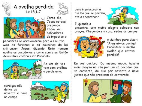 parabola-da-ovelha-perdida Related Images, Peanuts Comics, Bible, Jesus, Education, Comics, Art