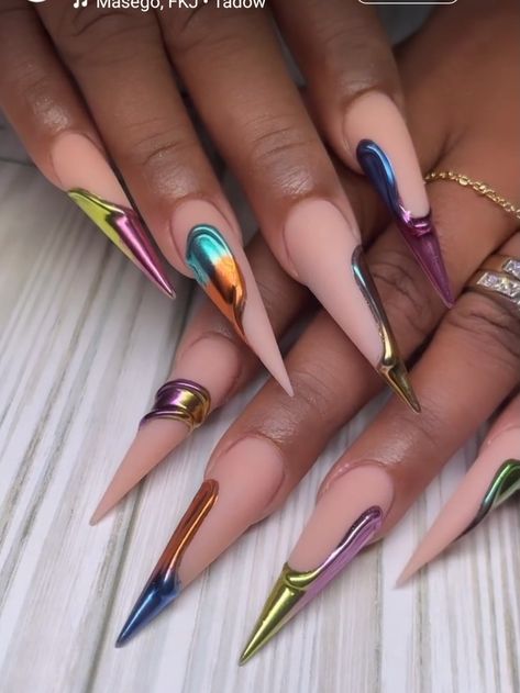 Ideas For Nails Gel, Nails Gel Short, Anna Nails, Stiletto Nail Designs, Nails Navy, Gel Ideas, Stilleto Nails Designs, Ideas For Nails, Maquillage On Fleek