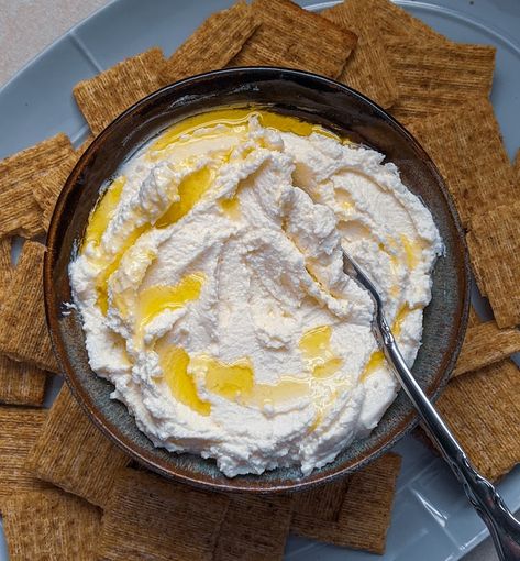 Whipped Feta and Goat Cheese - Courtney Made Feta And Goat Cheese Dip, Feta Goat Cheese Dip, Whipped Feta And Goat Cheese, Spicy Whipped Feta, Whipped Goat Cheese Spread Honey, Whipped Feta Dip With Honey, Whipped Feta Dip & Crispy Potatoes Recipe, Yum Salad, Goat Cheese Spread