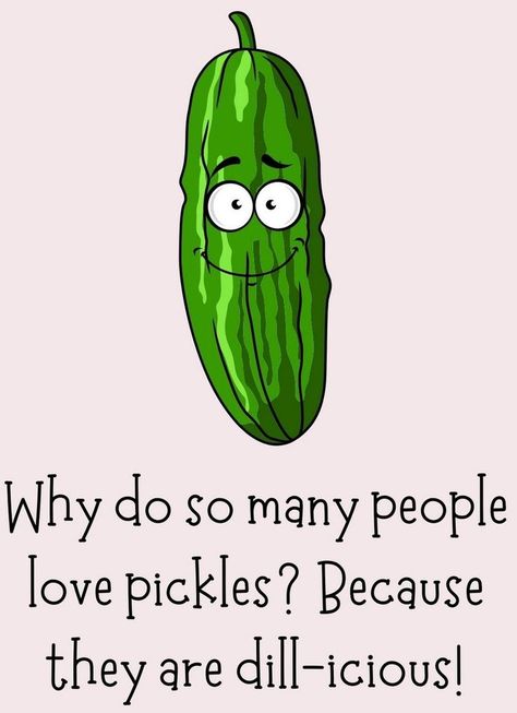 Happy National Pickle Day Pickle Jokes, Pickle Quotes, National Pickle Day, Pickle Puns, Pickle Day, Corny Puns, Vegetable Puns, Texts Funny, Terrible Puns