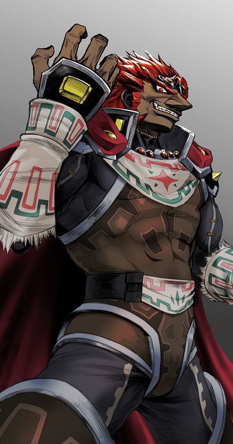 Ganondorf Drawing, Ganondorf Ocarina Of Time, Loz Characters, Ganondorf Fanart, Botw 2, Zelda Party, Game Movie, Fnaf Sister Location, Majoras Mask