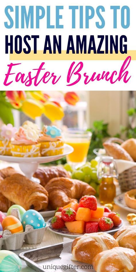 Easter Hosting Ideas Entertaining, Brunch Hosting, Easy Brunch Ideas, Easter Brunch Party, Easter Hosting, Easter Brunch Buffet, Easter Brunch Ideas, Easter Appetizers Easy, Easter Brunch Tablescape