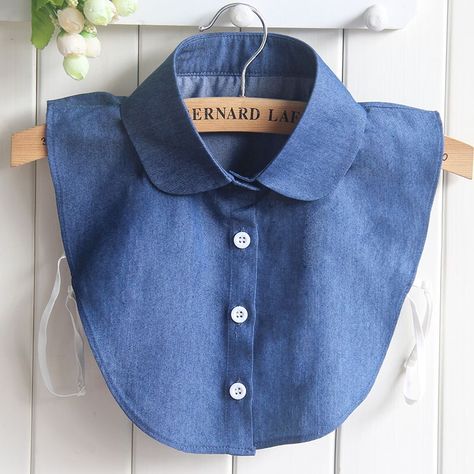 False Collar, Street Jeans, Basic Blouses, Fake Collar, Half Shirts, Trendy Sweaters, Detachable Collar, Collars For Women, Women Shirt