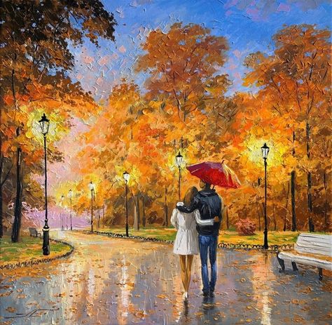 Bright Abstract Art, Romantic Artwork, Butterfly Art Painting, Hd Nature Wallpapers, Umbrella Art, Architecture Drawing Art, 3d Painting, Autumn Scenery, Autumn Painting