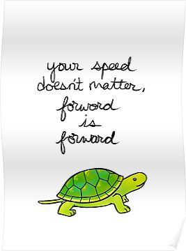 Forward is Forward Turtle Poster Turtle Quotes, Peer Support, When You Are Happy, Be A Better Person, The Words, Quote Of The Day, Words Of Wisdom, Motivational Quotes, Life Quotes