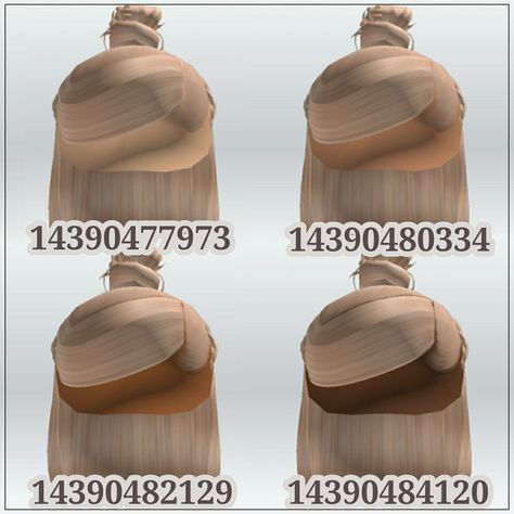 Roblox Hair Codes, Roblox Hairs, Black Hair Id Roblox, Yk2 Outfits, Roblox Hair, Rgb Color Codes, Code Roblox, Hair Codes, Color Rubio