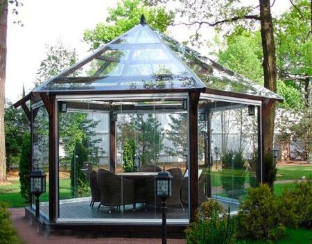 Polycarbonate gazebo DIY Gazebo Pictures, Open Gazebo, Diy Gazebo, Modern Gazebo, Pergola Design, Gazebo Canopy, Outdoor Gazebos, Canopy Design, Patio Roof