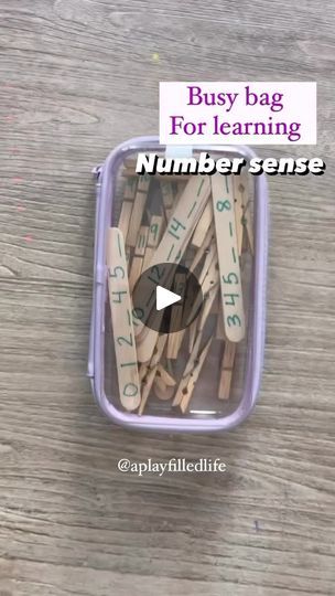 133K views · 1.2K reactions | Craft sticks & clothespins are a magical combination! Tag us if you try any of our busy bags!!

This busy bag is perfect to take on-the-go: in the car, to restaurants; doctors office, airplane rides or sporting events! It was a STAPLE in my kinder classroom!!

⭐️ Fine motor skills hard at work.
⭐️Engaging & hands-on activity.
⭐️Number identification, counting, skip counting, addition & subtraction work.

#learningathome #reading #kindergarten #handsonlearning #handsonactivities #math #earlyyears #kindergartenmath #busybag | A Play Filled Life | A Play Filled Life · Original audio Reading Kindergarten, Number Identification, Doctors Office, Craft Sticks, Task Boxes, Skip Counting, Hard At Work, Busy Bags, Doctor Office