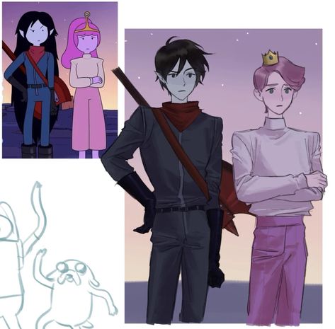 Marshall Lee X Prince Gumball, Random Encounters, Prince Gumball, Adventure Time Comics, Marceline And Bubblegum, Adventure Time Cartoon, Adventure Time Marceline, Marshall Lee, Cartoon Series