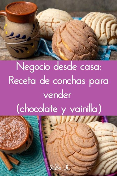 Best Concha Recipe, Mini Conchas Recipe, Concha Recipe, Conchas Recipe, Churro Cake, Mexican Conchas, Guatemalan Recipes, Mexican Sweet Breads, Mexican Bread