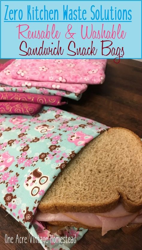 Plastik Recycling, Waste Free Living, Reusable Sandwich Bags, Diy Snacks, Upcycle Repurpose, Sandwich Bag, Zero Waste Kitchen, Kitchen Waste, Zero Waste Living