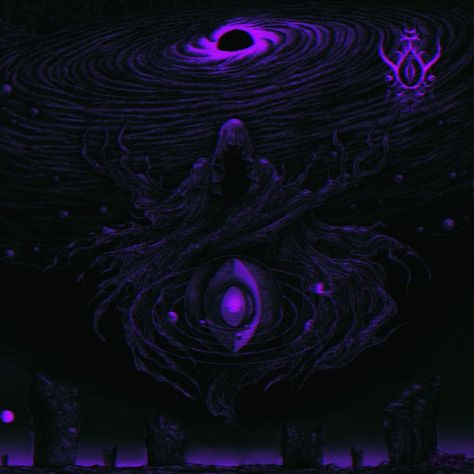 Purple Eldritch Aesthetic, Purple Dreamcore Aesthetic, Purple Void Aesthetic, Dark Void, Eyeball Art, Emo Pfp, Purple Vibe, Dark Purple Aesthetic, Background Drawing