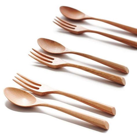 PRICES MAY VARY. → UNIQUE DESIGN ←: The considerate design provide user a comfortable touch feeling while eating.100% natural and non-toxic.Very health, smooth & sturdy, safe for both children and adults.Very smoothly, lightweight but sturdy.No crack.Will last long time even everyday used. → APPLICATIONS ←: This wooden eating utensils will not scratch up your delicate dinnerware.They can be used for eating pasta, tea, cereal, rice, chinese, korean or japanese meals. → SIZE ←: Approx. Overall Siz