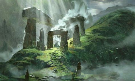 Landscape Edging Stone, Evelynn League Of Legends, Landscape Photography Nature, Fantasy City, Fantasy Places, Fantasy Setting, Fantasy Art Landscapes, Fantasy Concept Art, Arte Fantasy