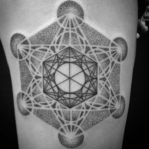 Cube Tattoo, Buddhist Symbol Tattoos, Flower Of Life Tattoo, Sacred Geometry Patterns, Ganesha Tattoo, Sacred Geometry Tattoo, Metatron's Cube, Geometry Tattoo, Geometric Tattoos