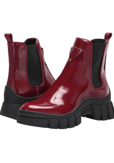 Chelsea Boot Style, Heel Combat Boots, Chunky Combat Boots, Ankle Combat Boots, Chelsea Boots Style, Guess Boots, Platform Combat Boots, Guess Heels, Punk Boots