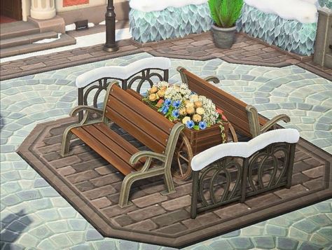 Entrance Inspiration, Animal Crossing Designs, Cottagecore Animal Crossing, Animals Crossing, Ac New Leaf, Animal Crossing Guide, Outdoor Sitting Area, Animal Crossing Wild World, Deco Nature