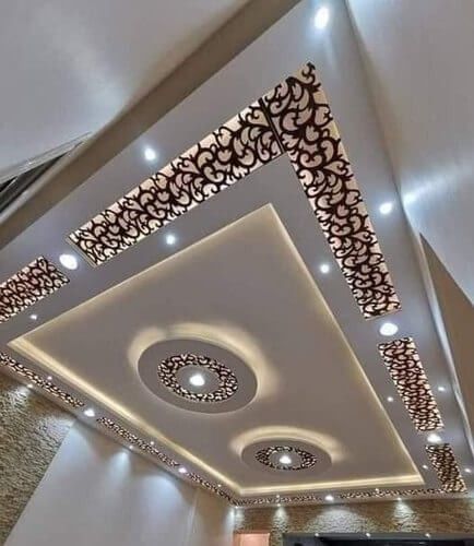 Unique Ceiling Ideas, Wooden Ceiling Design, Pvc Ceiling Design, New Ceiling Design, Interior Ceiling Design, Pop False Ceiling Design, Cnc Furniture, House Ceiling Design, Pop Ceiling Design