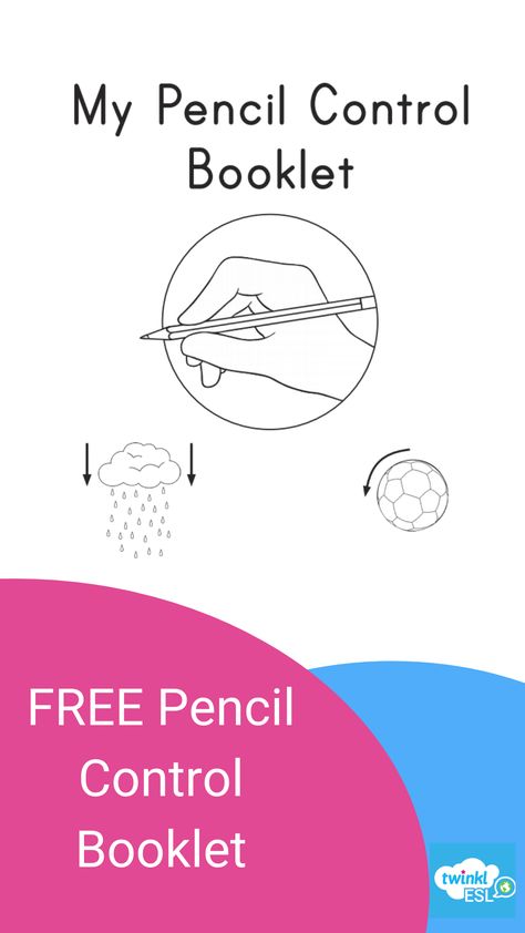 Free English booklets to help EFL and ESL practice their pencil control and find motor skills to help them later on when they practie letter formation. Pencil Control Worksheets Free, Pencil Control Activities, Pencil Control, Body Parts Preschool, English Teaching Resources, Fun Images, Writing Exercises, English Teaching, Coloring Activity