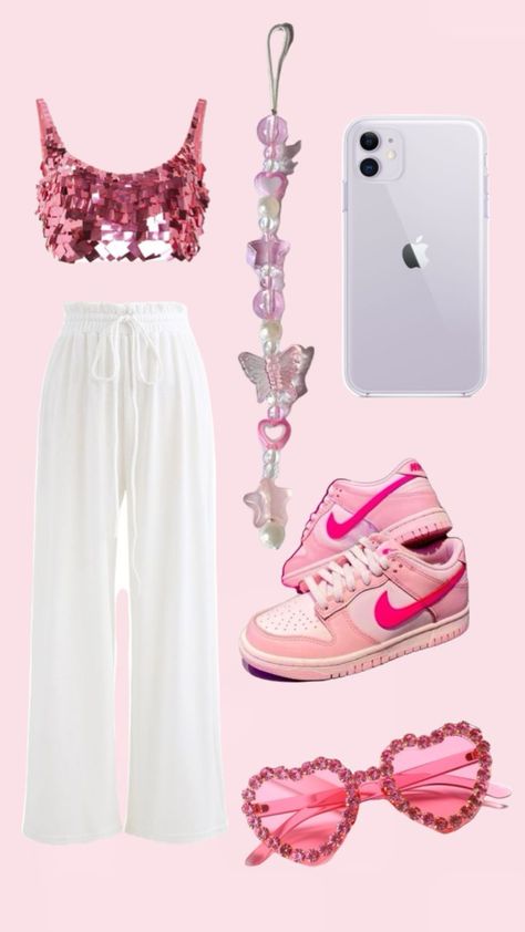 #pinkpartyfit Pink Lover Outfit, Taylor Swift Concert Outfit Ideas Lover, Lover Taylor Swift Outfits, Eras Tour Outfits Lover, Lover Era Outfits, Harry Styles Outfit Ideas, Harry Styles Inspired Outfits, Harry Styles Concert Outfits, Eras Fits