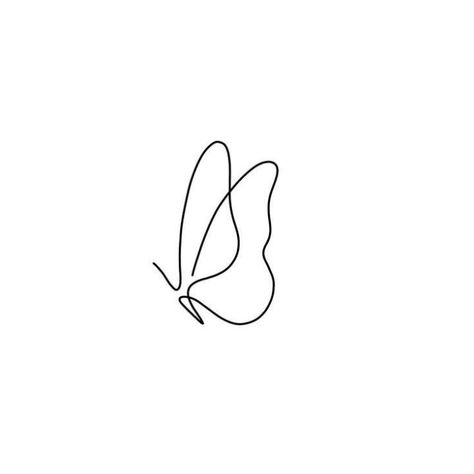 Simple Butterflies Drawing, Cute Things To Draw Butterfly, Tattoo Ideas Minimalist Simple, Butterfly Tattoo Minimalist Simple, One Line Small Tattoo, Simple Butterfly Wings Tattoo, One Continuous Line Tattoo, Simple Half Butterfly Tattoo, Cute Line Tattoos Simple