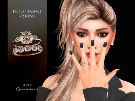 The Sims Resource - Engagement V2 Ring Cc Sims 4 Makeup, Sims Finds, Sims 4 Makeup, Sims 4 Cas Mods, Sims 4 Expansions, Alpha Cc, Sims Games, Sims 4 Cc Packs, Maxis Match Cc